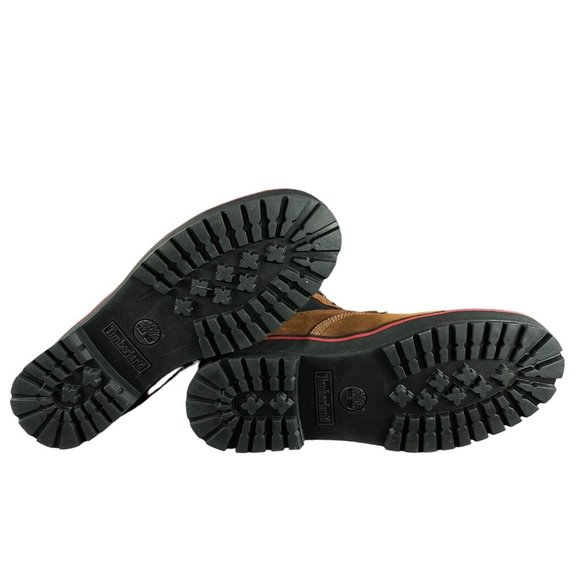 Timberland Spruce Mountain Warm Lined Rust Brown Leather Boots Men's Size 12 M - Picture 9 of 10